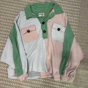 Boutique Color Block Long Sleeve